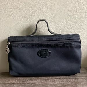 Longchamp le pliage cosmetic case black